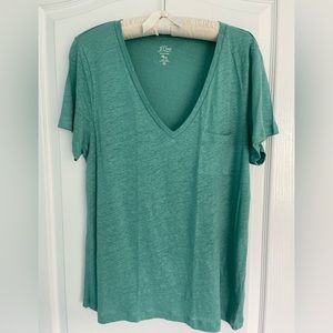 NWT J. Crew Linen Tee